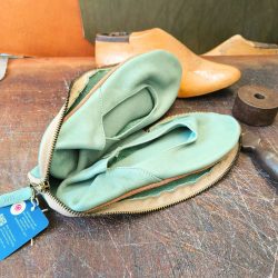 Werner1911 Hausschuh Bio-Ballerina in mint im Reise-Etui