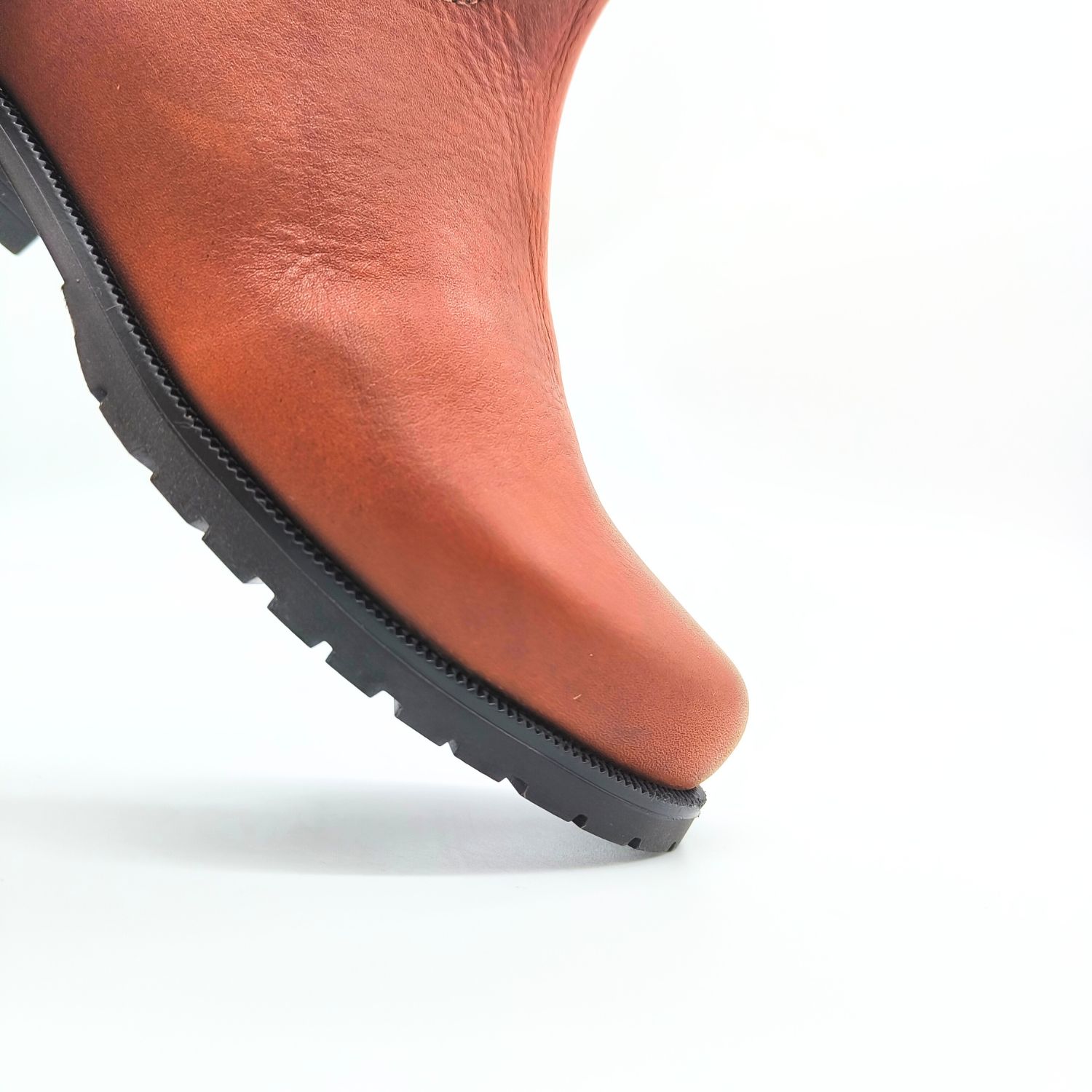 Werner1911 Bio-Stiefel mit hohem Schaft Komori in kastanienbraun mit runder Spitze