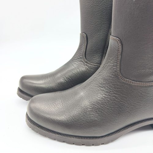 Werner1911 Bio-Stiefel mit hohem Schaft Komori in mokka mit Ziernaht