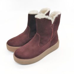 Werner1911 Polarfuchs Winterboot mit Warmfutter bordeaux mit Schurwolle