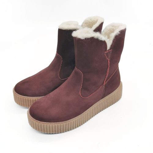 Werner1911 Polarfuchs Winterboot mit Warmfutter bordeaux mit Schurwolle
