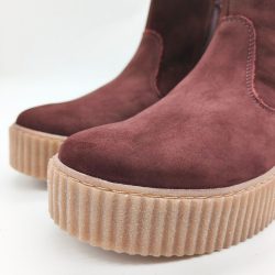 Werner1911 Polarfuchs Winterboot mit Warmfutter bordeaux mit runder Spitze