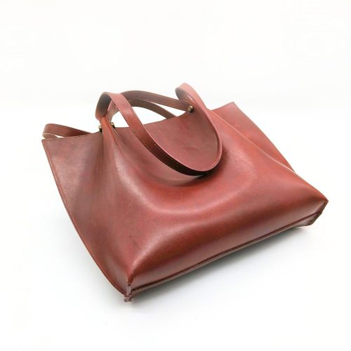 Werner1911 Shopper Guttenburg Dark Choc Nappa Plus Leder