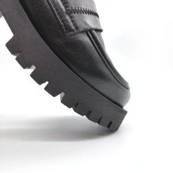 Werner1911 Bio Chunky Loafer Uferschwalbe in schwarz mit runder Spitze