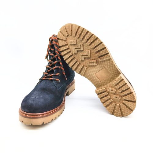 Werner 1911 B-Ware Herrenstiefel Dunkelblau mit Profilsohle