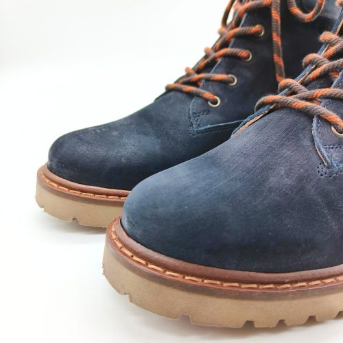 Werner 1911 B-Ware Herrenstiefel Dunkelblau mit Schnürung