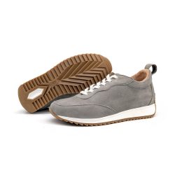 Werner 1911 Bio-Sneaker Wachtel in Hellgrau mit Profilsohle