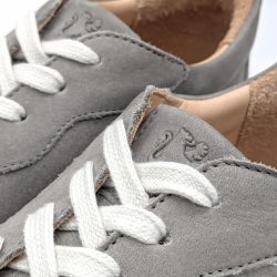 Werner 1911 Bio-Sneaker Wachtel in Hellgrau mit Schnürung