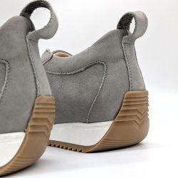 Werner 1911 Bio-Sneaker Wachtel in Hellgrau mit Zuglasche