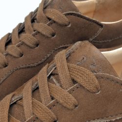 Werner 1911 Bio-Sneaker Wachtel in Braun mit Schnürung