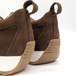 Werner 1911 Bio-Sneaker Wachtel in Braun mit Zuglasche