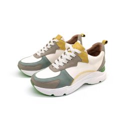 Werner 1911 Bio-Sneaker Buchfink grün Mix Nappaleder