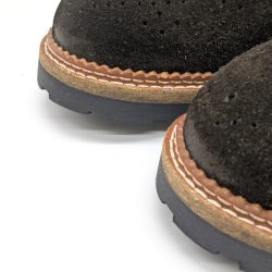 Werner 1911 Bio-Schnürschuh Angus in Mokka mit runder Sohle