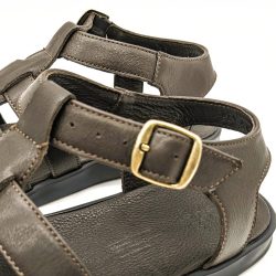 Werner 1911 Herren Bio-Römersandale in Mokka mit Schnalle