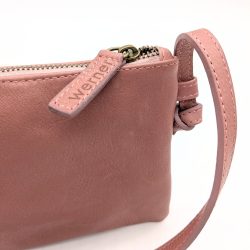 Werner 1911 Clutch Und Umhängetasche Wegelnburg in altrosa mit Knotendetail