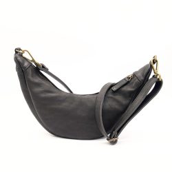 Werner 1911 Croissant Bag Fleckenstein in mokka Nappaleder