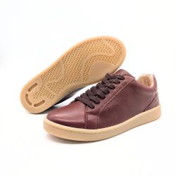 Werner 1911 Bio-Sneaker Eistaucher Weinrot flacher Sohle