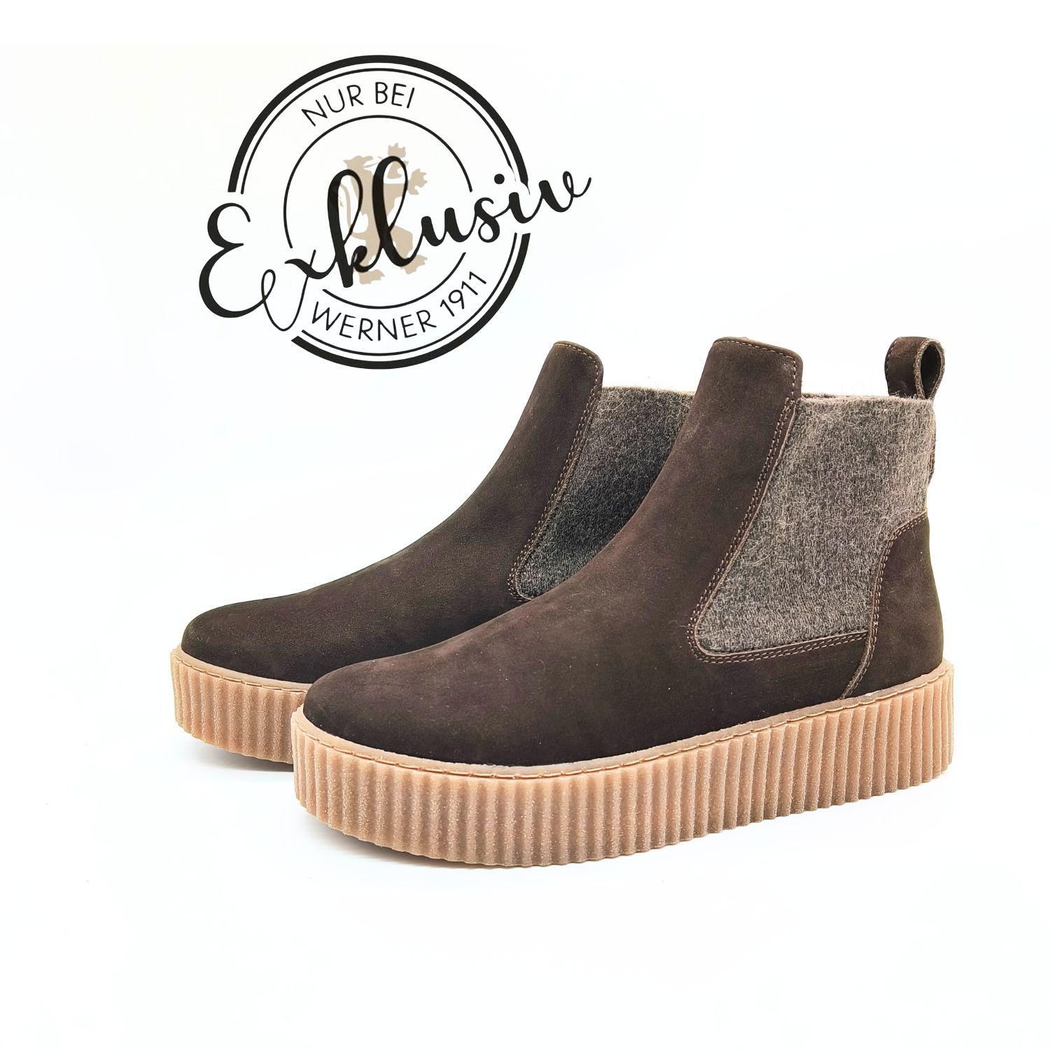 Werner 1911 Bio-Chelsea Boot Fennek in Mokka