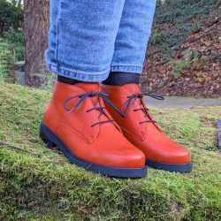 Werner 1911 Bio Komfort-Boot Gams in rostrot mit Schnürung