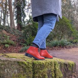 Werner 1911 Bio Komfort-Boot Gams in rostrot auf Moos