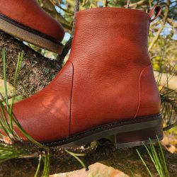 Werner 1911 Bio- Winterstiefel Opossum in kastanienbraun mit leichtem Absatz