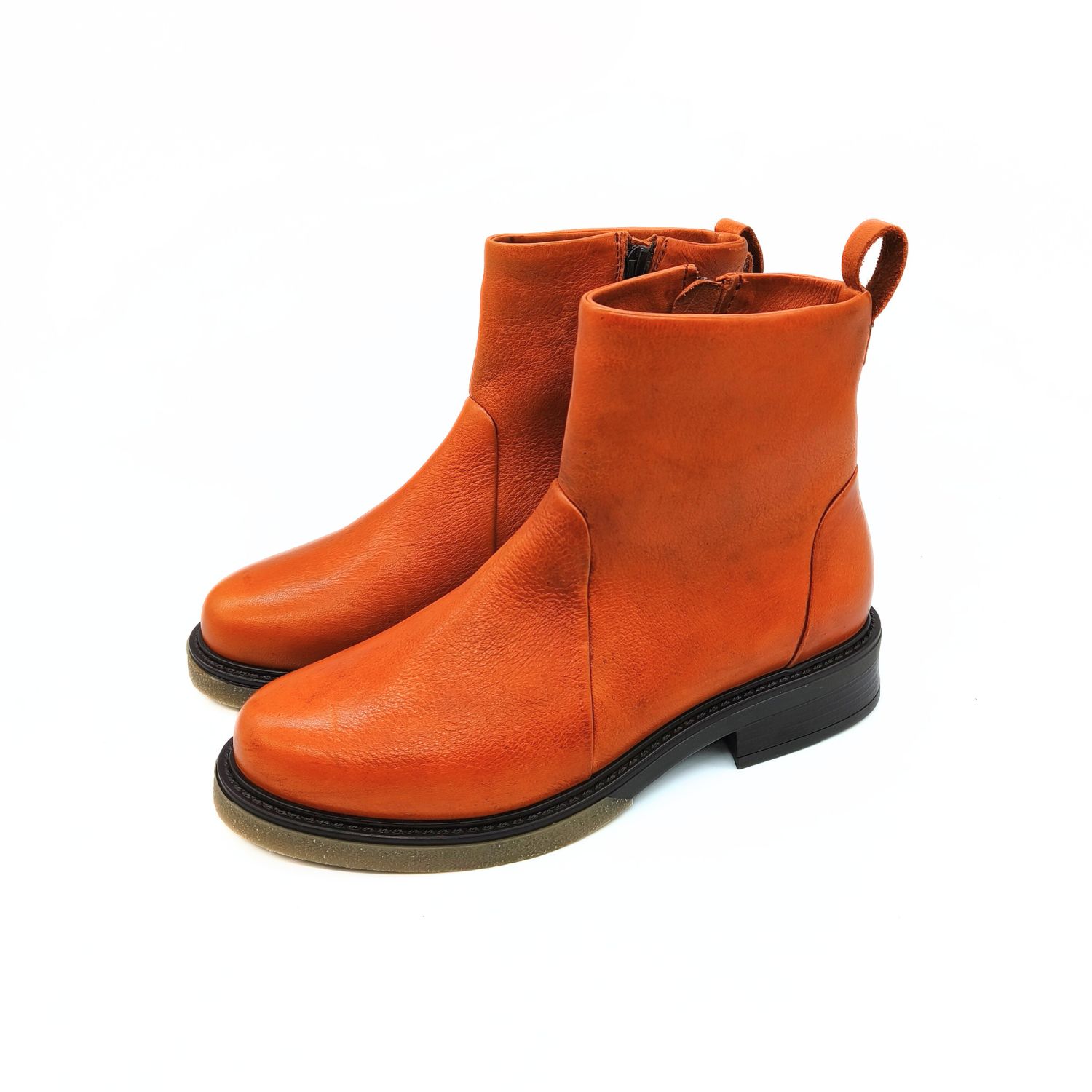 Winterstiefel mit Lodenfutter - Opossum - dunkles orange – Bild 5