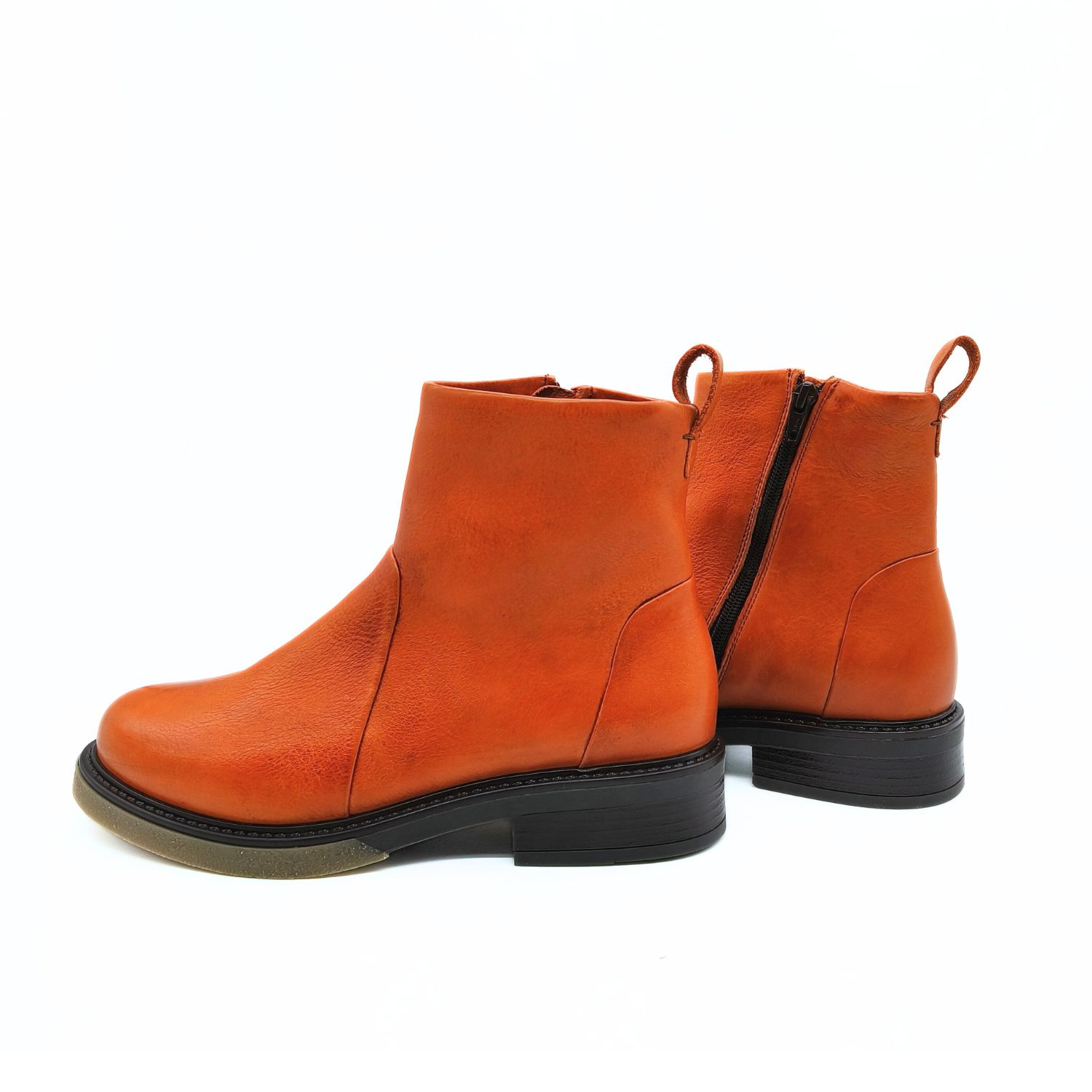 Winterstiefel mit Lodenfutter - Opossum - dunkles orange – Bild 4