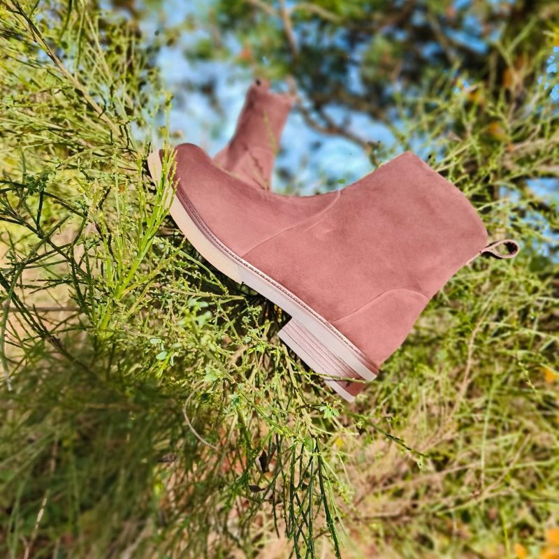 Werner 1911 Bio- Winterstiefel Opossum in Braun Nubukleder samtig weich