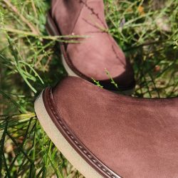 Werner 1911 Bio- Winterstiefel Opossum in Braun aus Bio-Nubukleder