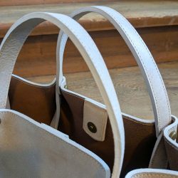 Werner 1911 Shopper Guttenburg aus Bioleder in beige mit Magnetschließe