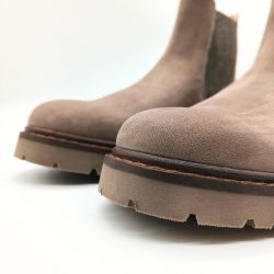 Werner 1911 Herren Bio Chelsea Boot Tüpfelhyäne taupe mit runder Spitze