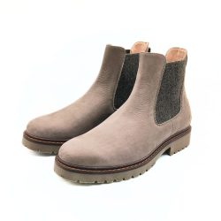 Werner 1911 B-Ware Herren Bio Chelsea Boot taupe Nubukleder