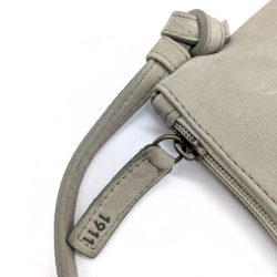 Werner 1911 Clutch und Umhängetasche Wegelnburg in Grau mit Reißverschluss