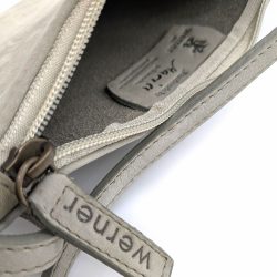 Werner 1911 Clutch und Umhängetasche Wegelnburg in Grau signiert