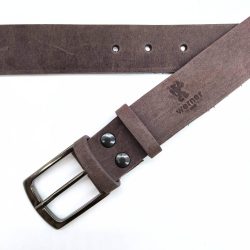 Werner 1911 breiter Bio-Ledergürtel Schwarzbach in Mokka