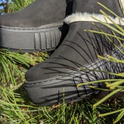 Werner 1911 Bio Low Boot Wildschaf in schwarz Nubukleder