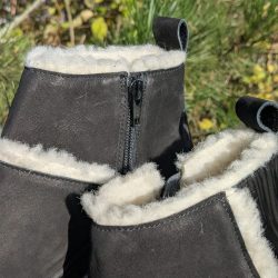 Werner 1911 Bio Low Boot Wildschaf in schwarz mit Reißverschluss