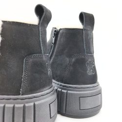 Werner 1911 Bio Low Boot Wildschaf in schwarz mit Zuglache