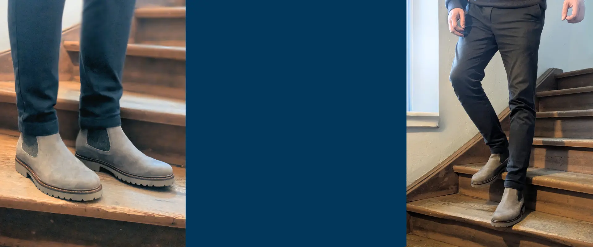 Werner 1911 Herren Bio Chelsea Boot Hyäne in Taupe Desktop Banner