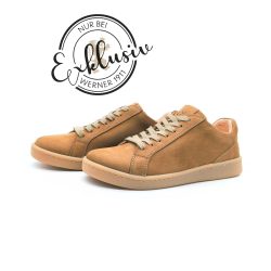 Werner 1911 Bio-Sneaker Eistaucher in Karamell mit Schnürung