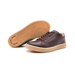 Werner 1911 Bio-Sneaker Eistaucher in Bordeaux mit flacher Sohle