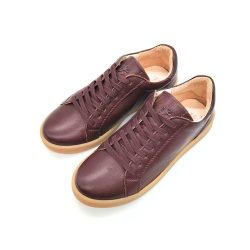 Werner 1911 Bio-Sneaker Eistaucher in Bordeaux mit Schnürung