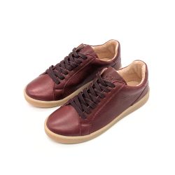 Werner 1911 Bio-Sneaker Eistaucher in Weinrot mit Schnürung