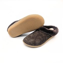 Werner 1911 Bio-Hausschuh Faultier in Mokka mit bequemer Sohle