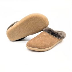 Werner 1911 Bio-Hausschuh Faultier in Borke mit bequemer Sohle