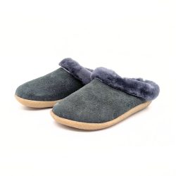 Werner 1911 Bio-Hausschuh Faultier in Grau Velour