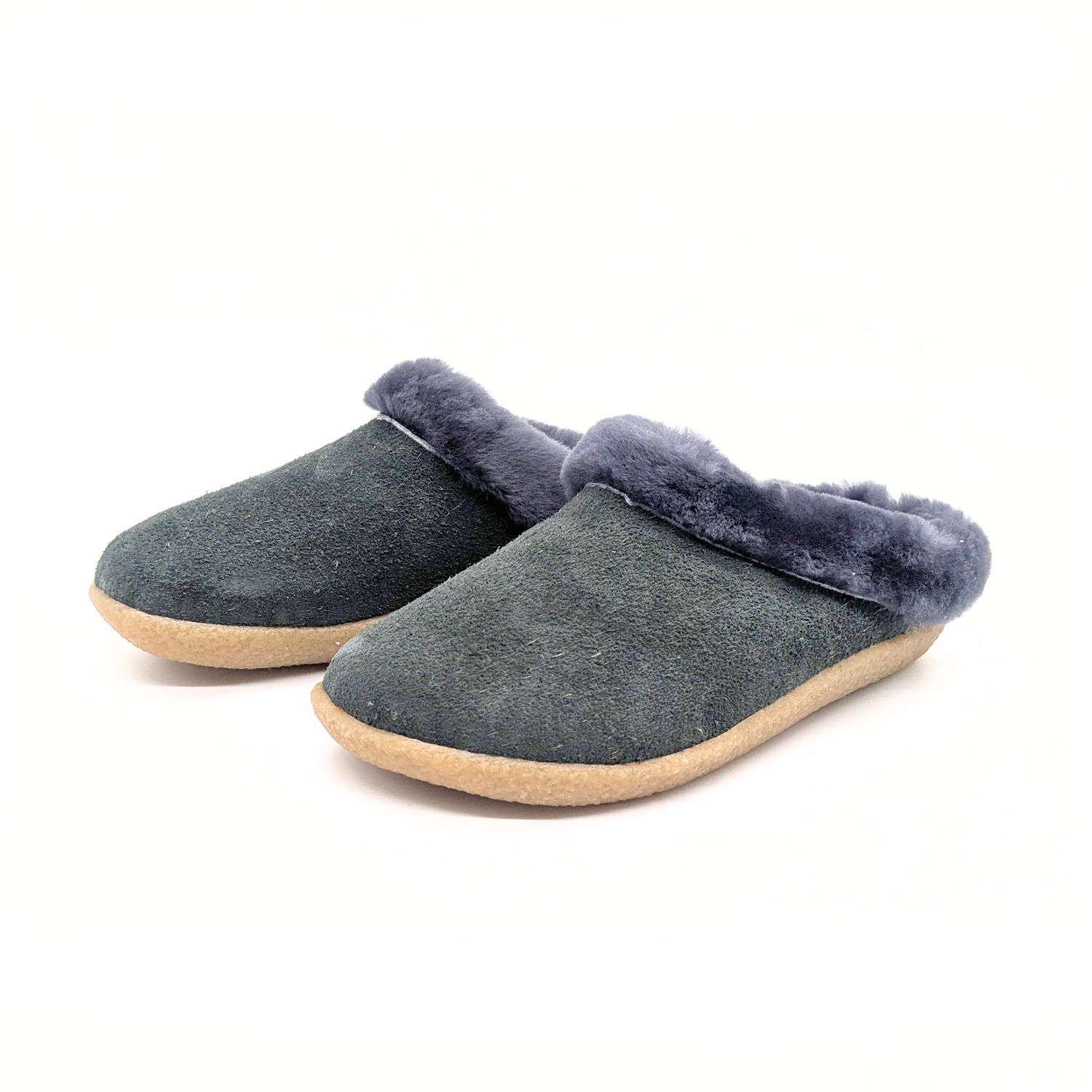 Werner 1911 Bio-Hausschuh Faultier in Grau Velour