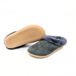 Werner 1911 Bio-Hausschuh Faultier in Grau mit bequemer Sohle