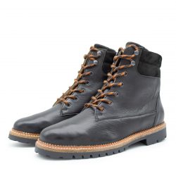 Werner 1911 Herrenstiefel aus Bioleder - Hirsch in schwarzr