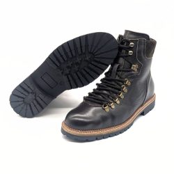 Werner 1911 Herrenstiefel aus Bioleder Polarwolf in mokka mit Profilsohle